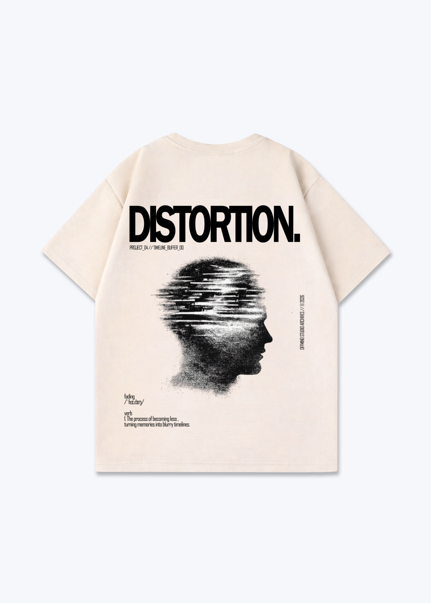 DISTORTION - Beige Back (Designed)