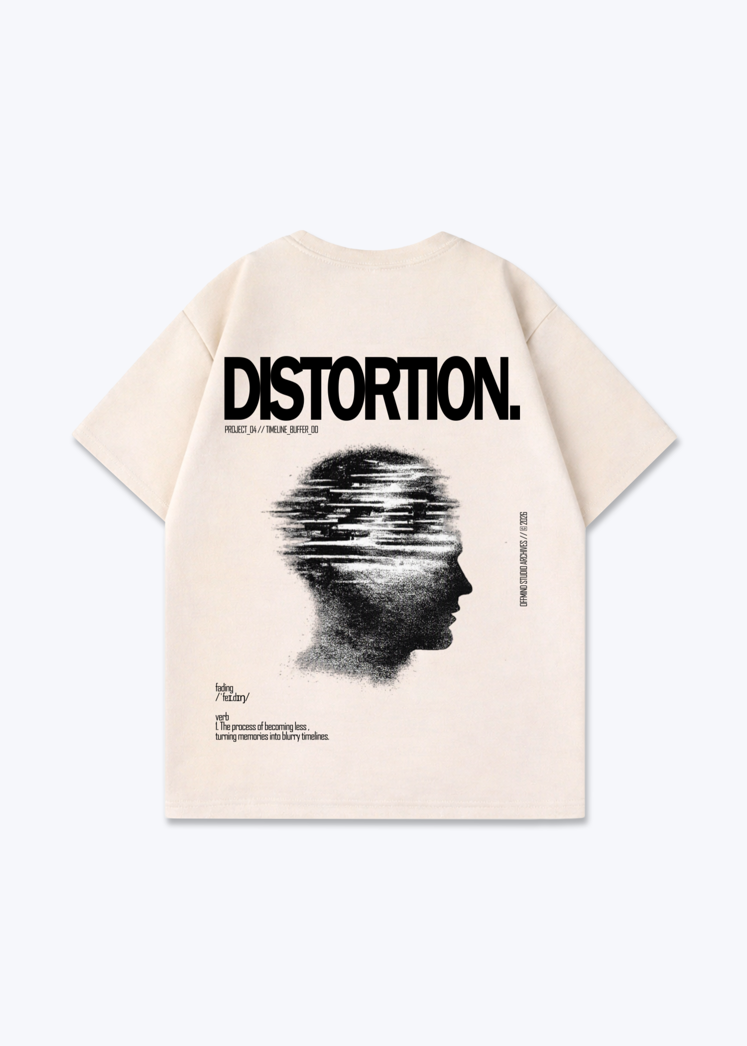 DISTORTION - Beige Back (Designed)
