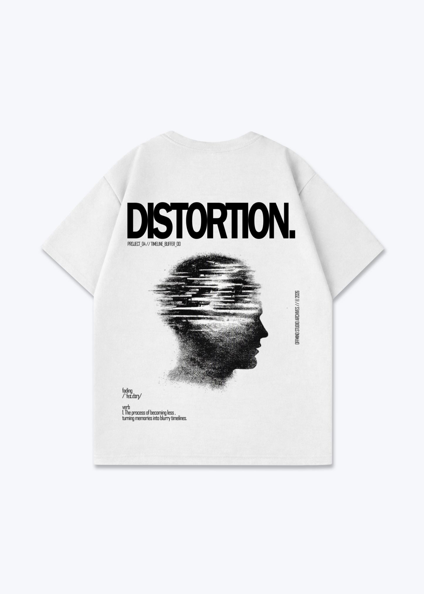 DISTORTION - White Back (Designed)